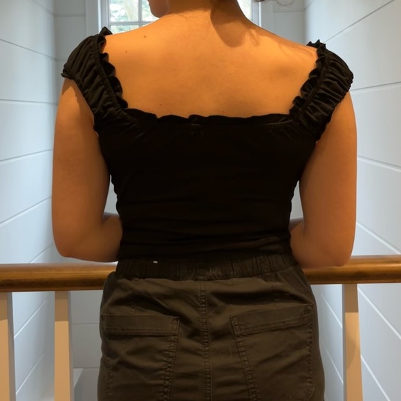 ReVamped Black Ruffle Top Trim - Picture 3 of 4